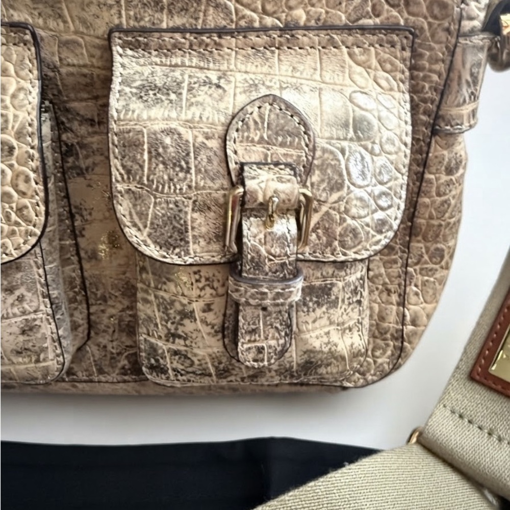 Lauren Ralph Lauren Medium Noa Croc-Embossed Leather Crossbody with Dust Bag - Picture 5 of 11